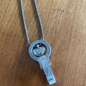 Brighton Silver Heart Lanyard Necklace